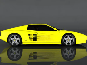 1991 ferrari 512 tr 3D Model