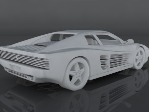 1991 ferrari 512 tr 3D Model