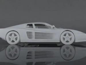 1991 ferrari 512 tr 3D Model