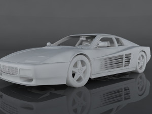 1991 ferrari 512 tr 3D Model