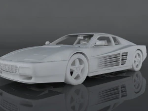 1991 ferrari 512 tr 3D Model