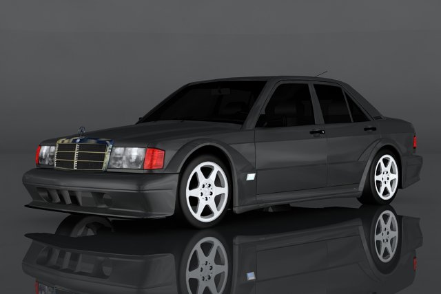 mercedes-benz 190e 3D मॉडल .c4d .max .obj .3ds .fbx .stl .blend 