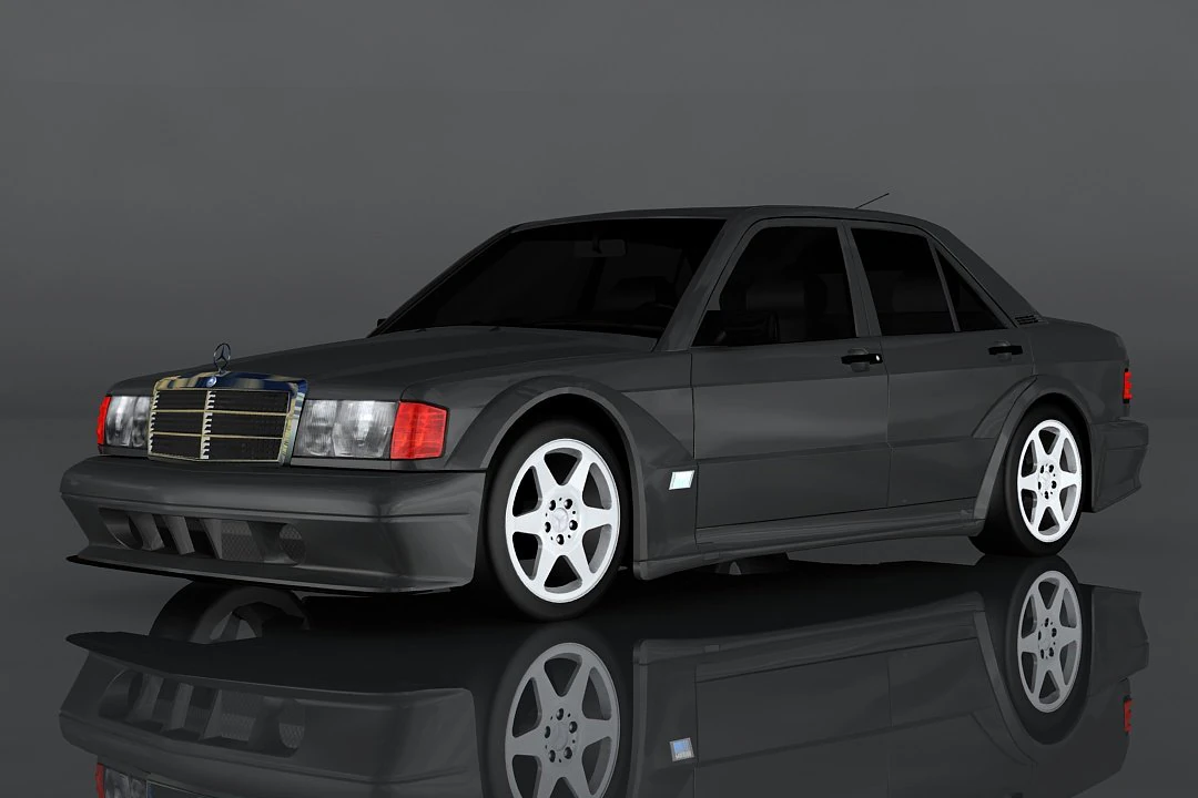 mercedes-benz 190e 3D Model .c4d .max .obj .3ds .fbx .stl .blend