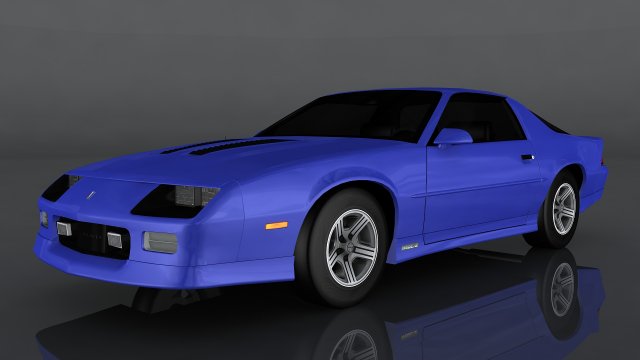 chevrolet camaro iroc 3Dモデル .c4d .max .obj .3ds .fbx .stl .blend 