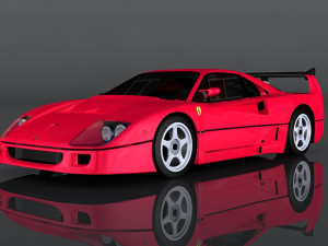 1989 ferrari f40 Modelo 3D