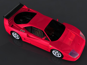 1989 ferrari f40 3D Модель