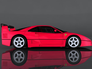 1989 ferrari f40 3D Модель