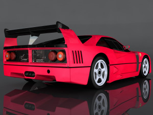 1989 ferrari f40 3D Модель