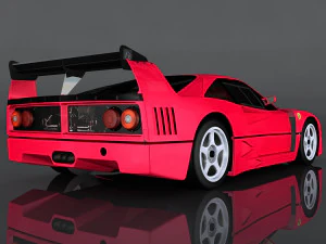 1989 ferrari f40 3D Model