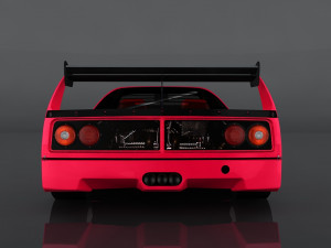 1989 ferrari f40 3D Модель