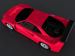 1989 ferrari f40 3D Модель