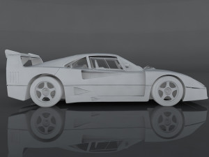 1989 ferrari f40 3D Модель