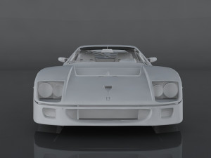 1989 ferrari f40 3D Модель