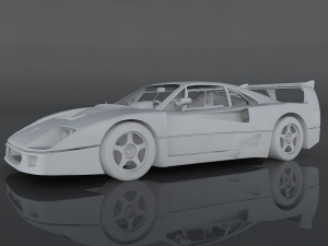 1989 ferrari f40 3D Модель