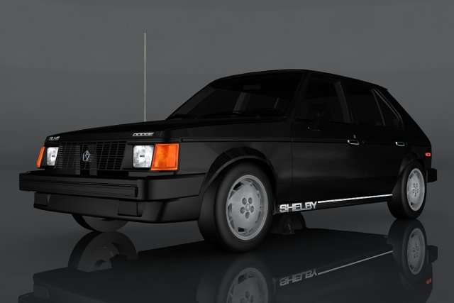 dodge shelby omn Model 3D .c4d .max .obj .3ds .fbx .stl .blend 