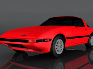 1985 mazda rx-7 3D Model