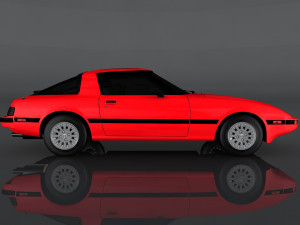 1985 mazda rx-7 Modèle 3D