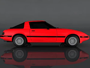 1985 mazda rx-7 3D Model
