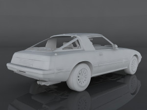 1985 mazda rx-7 Modèle 3D