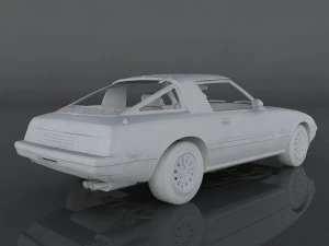 1985 mazda rx-7 3D Model
