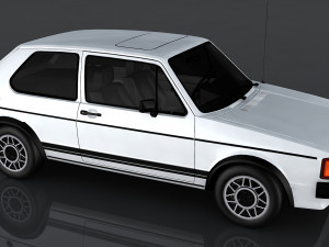volkswagen rabbit gti Modèle 3D
