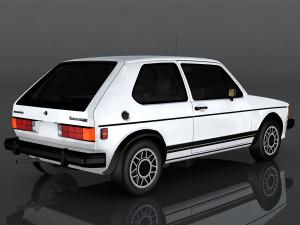 volkswagen rabbit gti Modèle 3D