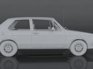 volkswagen rabbit gti Modèle 3D