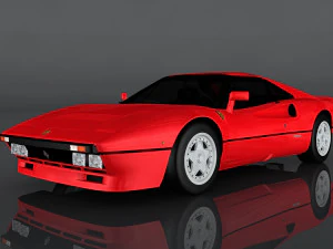 1984 ferrari gto 3D Модель