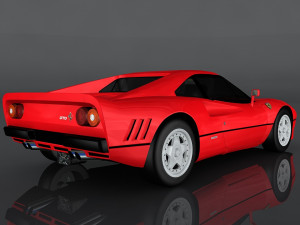 1984 ferrari gto 3D Model