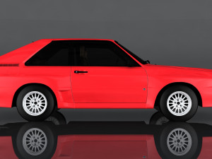 audi sport quattro 3D मॉडल