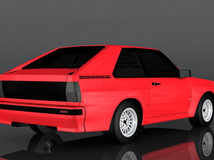 audi sport quattro 3D मॉडल