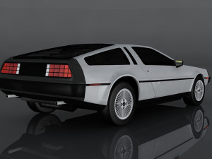 delorean dmc-12 3D Model