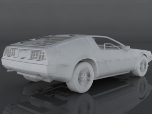 delorean dmc-12 3D Model