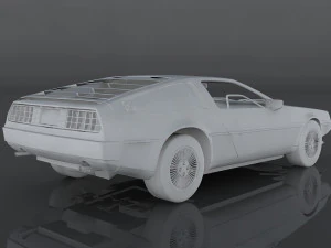 delorean dmc-12 3D Model