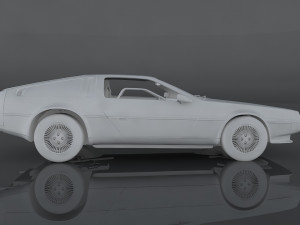 delorean dmc-12 3D Model