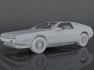 delorean dmc-12 3D Model