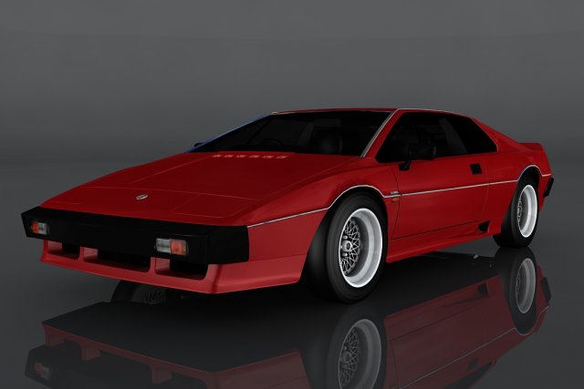 1980 lotus esprit 3Dモデル .c4d .max .obj .3ds .fbx .stl .blend 