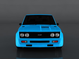 fiat 131 abarth rally stradale 3D मॉडल