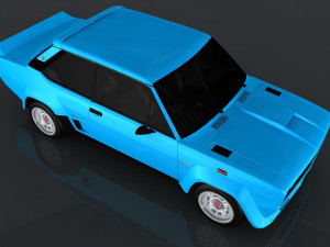 fiat 131 abarth rally stradale 3D मॉडल