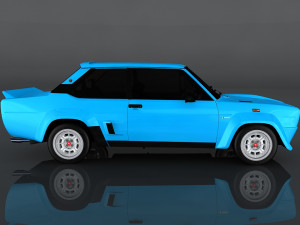 fiat 131 abarth rally stradale 3D मॉडल