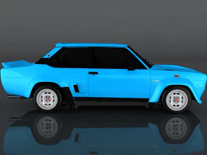 fiat 131 abarth rally stradale 3D Модель