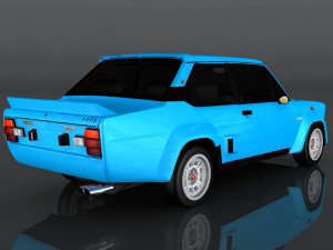 fiat 131 abarth rally stradale 3D मॉडल