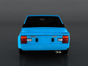 fiat 131 abarth rally stradale 3D मॉडल