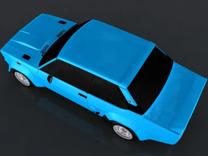 fiat 131 abarth rally stradale 3D Модель