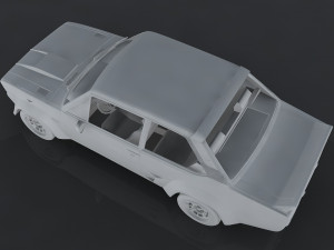 fiat 131 abarth rally stradale 3D मॉडल