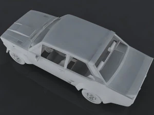 fiat 131 abarth rally stradale 3D Модель