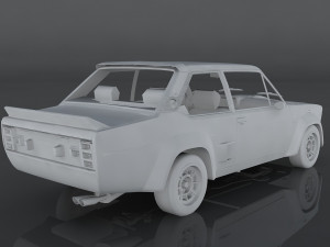 fiat 131 abarth rally stradale 3D मॉडल