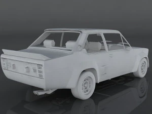 fiat 131 abarth rally stradale 3D Модель