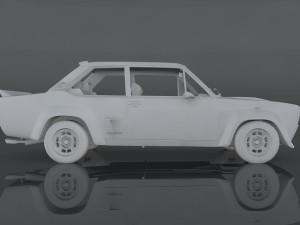 fiat 131 abarth rally stradale 3D मॉडल