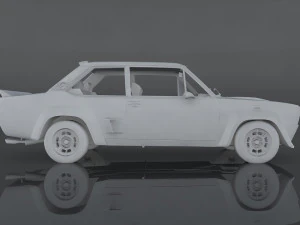 fiat 131 abarth rally stradale 3D Модель